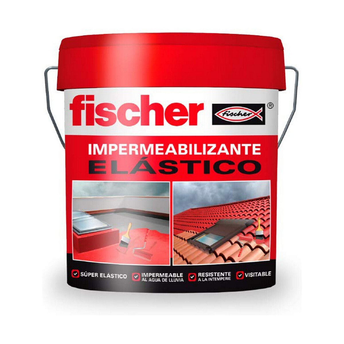 Гидроизоляция Fischer 547157 Красный 4 L