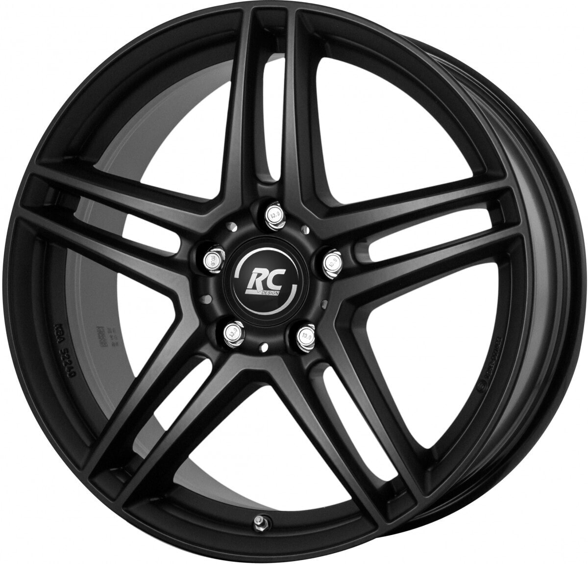 Колесный диск литой RC-Design RCD17 satin-black lackiert 8.5x19 ET38 - LK5/112 ML66.6