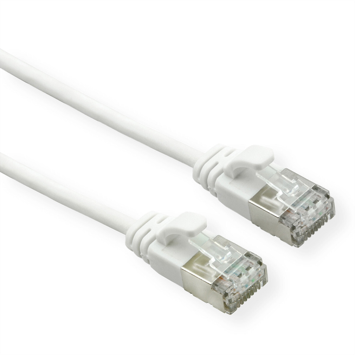 ROTRONIC-SECOMP U/FTP DataCenter Patchkabel Kat6A/Kl. EA LSOH Slim weiss 0.15m - Cable - Network
