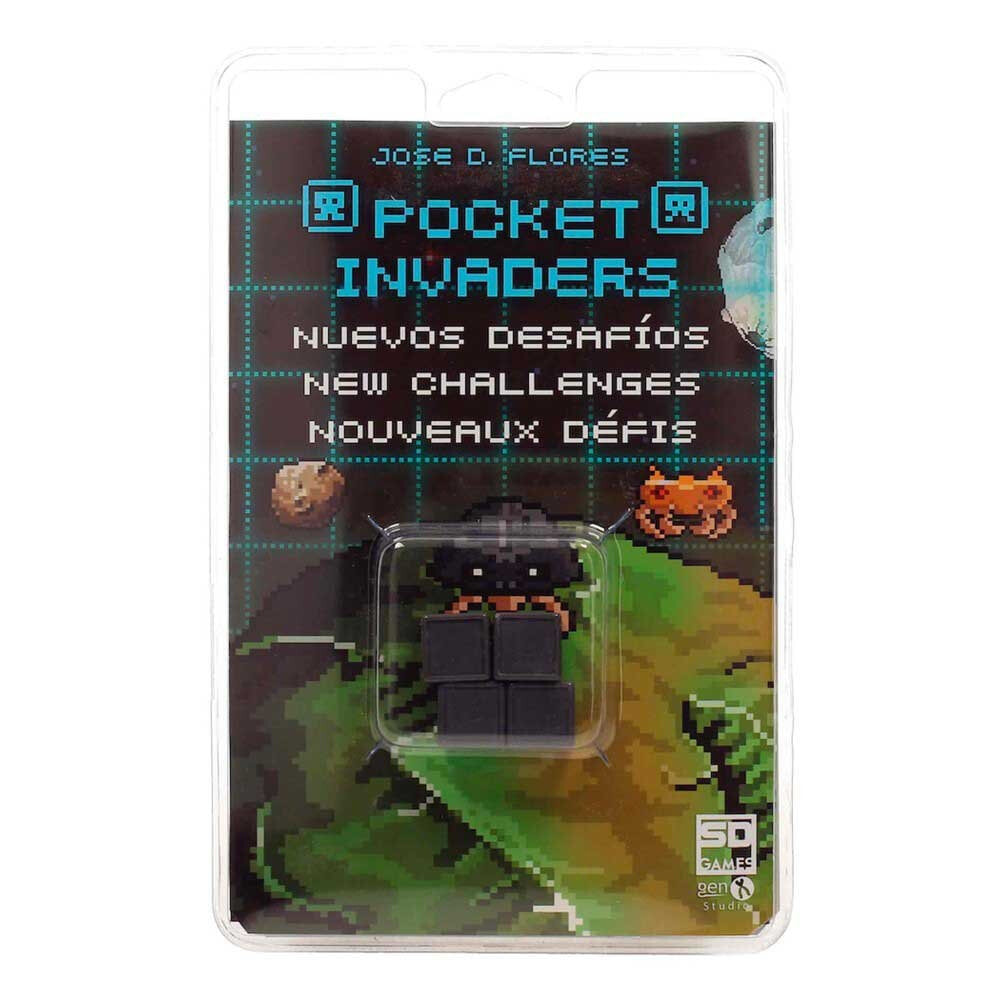 SD GAMES Pocket Invaders New Challenges Spanish/English/French Board Game