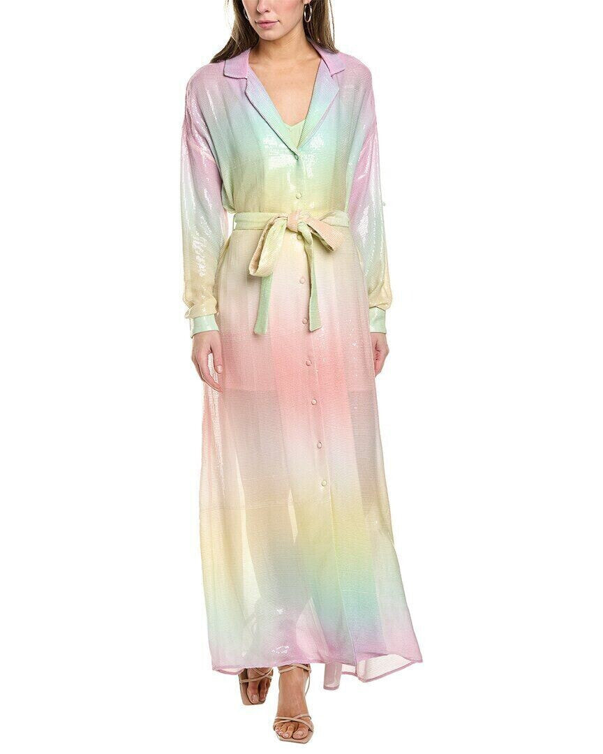 Rococo Sand Sequin Maxi Shirtdress Women's