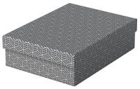 628285 - Storage box - Grey - Rectangular - Cardboard - Pattern - Indoor