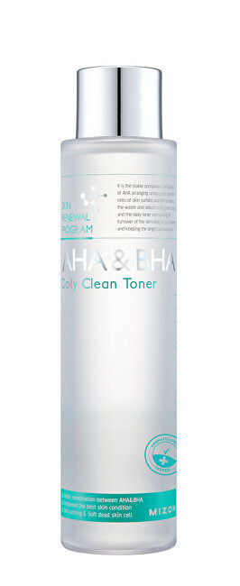 Средство для тонизирования кожи лица Mizon Exfoliating toner with acids and enzymes AHA & BHA (Daily Clean Toner) 150 ml