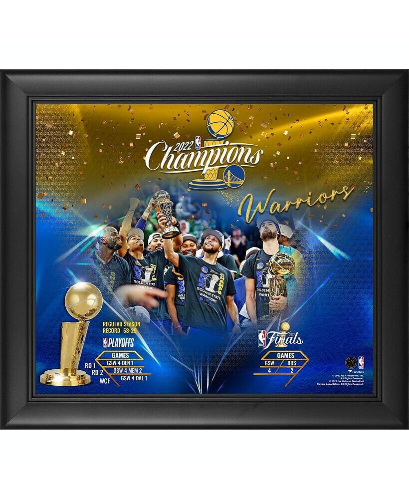 Fanatics Authentic golden State Warriors 2022 NBA Finals Champions 15'' x 17'' Framed Collage Photo