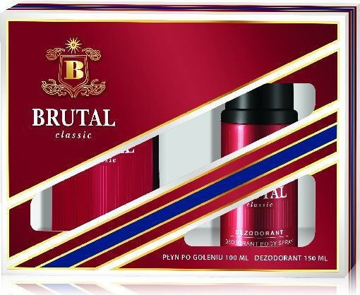 La Rive Brutal Classic Подарочный набор мужской лосьон после бритья 100 мл + дезодорант спрей 150 мл
