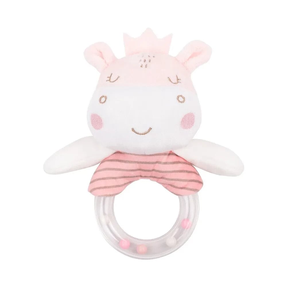 KIKKABOO Hippo Dreams Stuffed Rattle