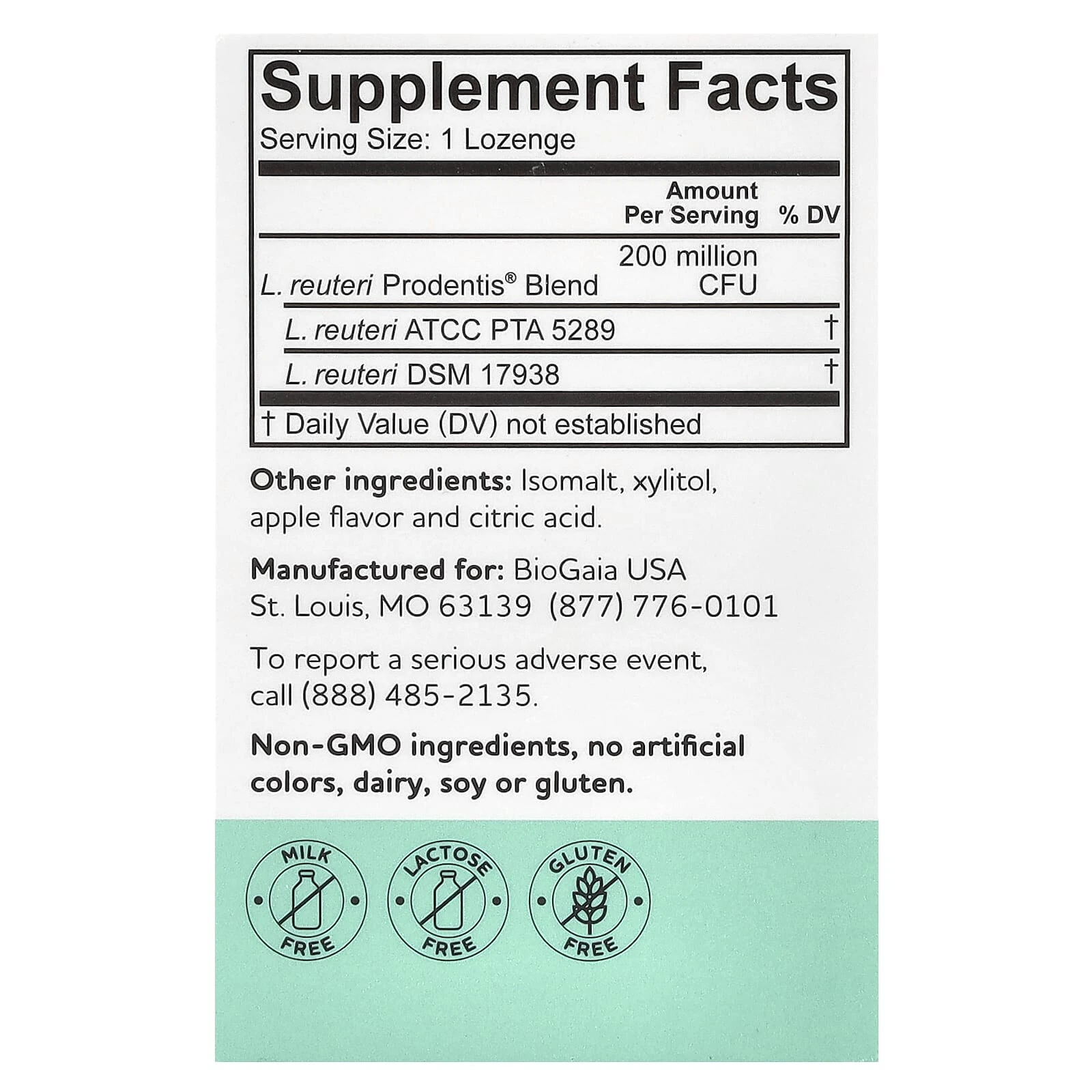 Prodentis Kids, Probiotic Lozenges, Apple, 30 Lozenges