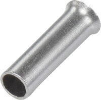 Conrad Electronic SE Conrad 1091263 - Wire end sleeve - Silver - Straight - Metallic - Copper - 1.5 mm²