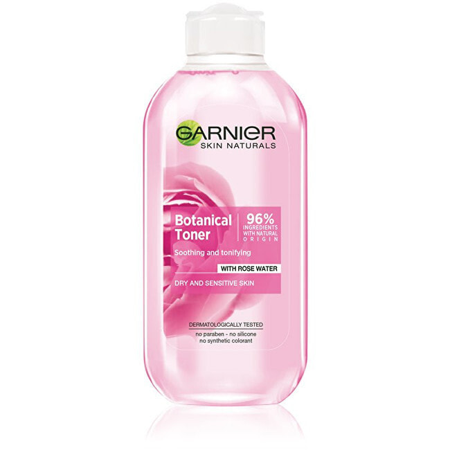 Garnier Skin Naturals Botanical Toner Успокаивающий тоник с розовой водой для сухой и чувствительной кожи 200 мл