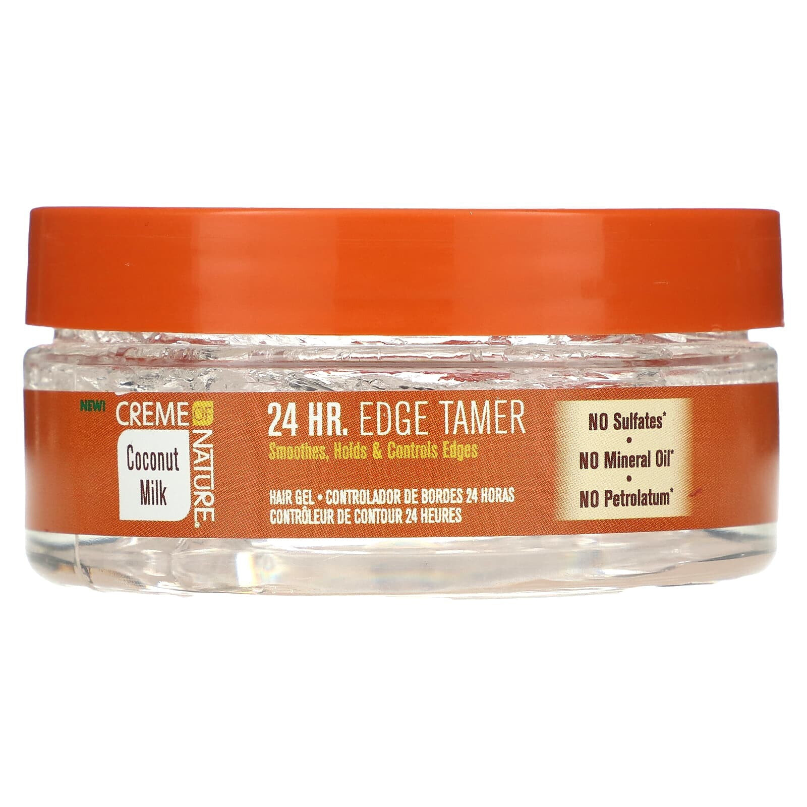 Coconut Milk, 24 HR. Edge Tamer Hair Gel, For Natural Hair, 2.25 oz (63.7 g)