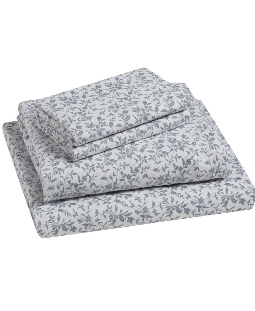 Tahari home Flora 100% Cotton Flannel 4-Pc. Sheet Set, Full