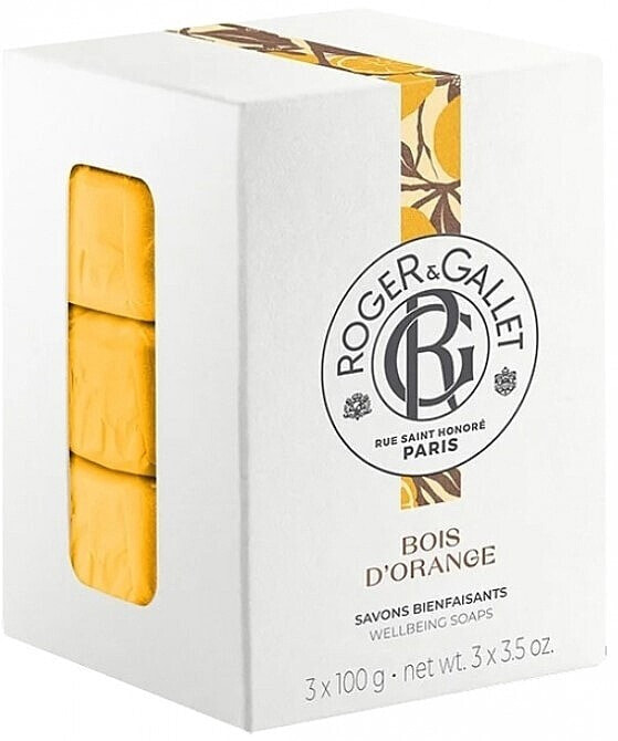 Roger&Gallet Bois D'Orange Perfumed Soaps - Seifenset (Seife 3x100g)