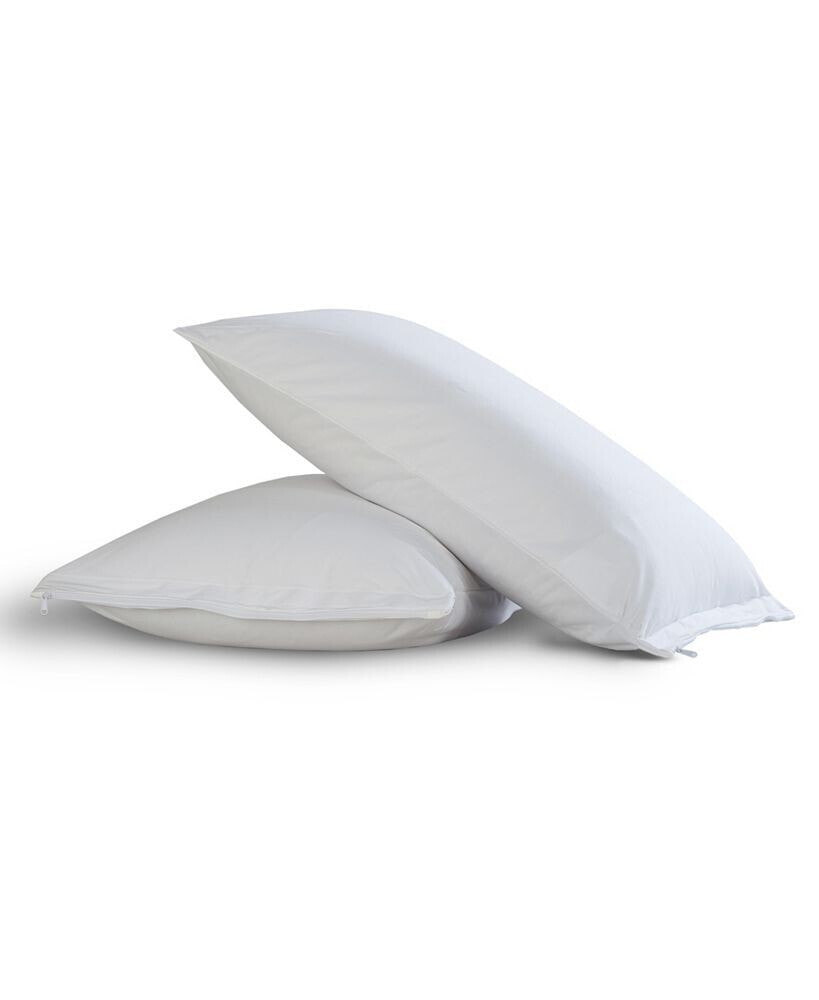 Fresh Ideas all-In-One Pillow Protector with Bed Bug Blocker 2-Pack, King
