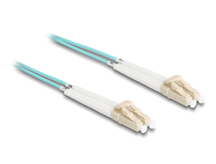 Delock 88081 - LWL Kabel LC Duplex Multimode OM3 winkelbar 3 m - Cable - Multimode fiber