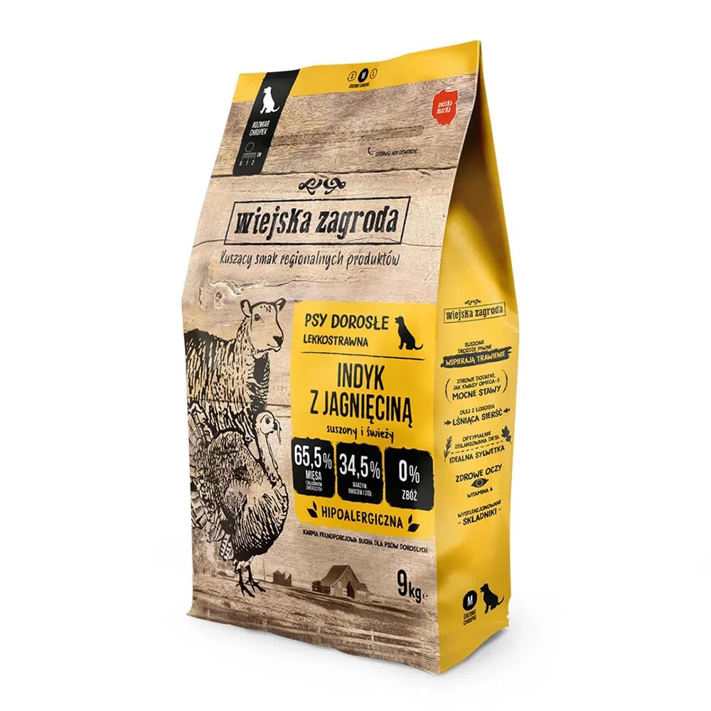 WIEJSKA ZAGRODA Turkey With Lambm dog food 9kg