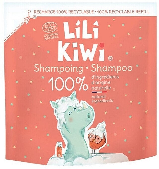 Lilikiwi Extra Gentle Natural Shampoo for Kids Refill - Shampoo Erdbeeren und Sahne