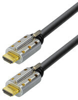 Transmedia C505-15L - 15 m - HDMI Type A (Standard) - HDMI Type A (Standard) - Black - Gold - Silver