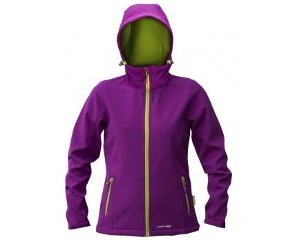 Lahti Pro Women's Soft Shell Hooded Jacket S purple-green L4090501