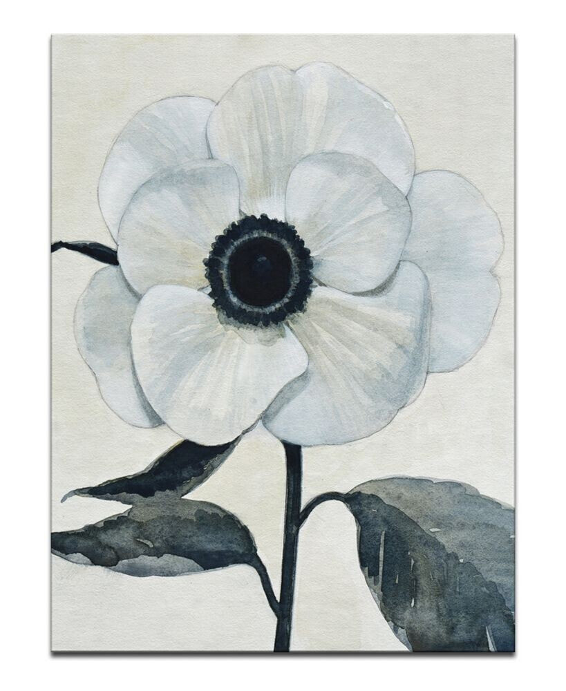 Ready2HangArt 'Elegant Poppy II' White Floral Canvas Wall Art, 30x20