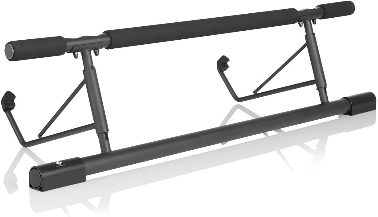 Турник FitEngine Pull-Up Bar for Door Frames No Drilling or Screwing Required Placed Higher in Door Frame for More Freedom of Movement Maximum Sturdiness for Pull-Ups Floor Exercises Hanging Leg Raises etc.