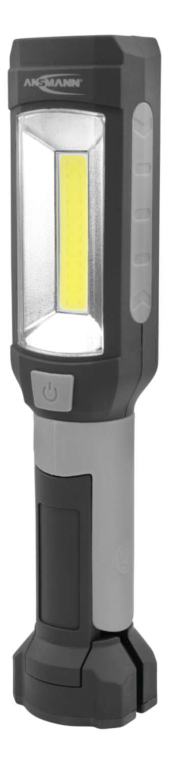 Ansmann WL230B, Ручной фонарик, Черный, Серый, IP20, COB LED, 2 лампы, 230 лм
