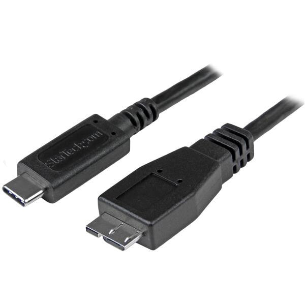 StarTech.com USB31CUB50CM USB кабель 0,5 m 3.2 Gen 2 (3.1 Gen 2) USB C Micro-USB B Черный