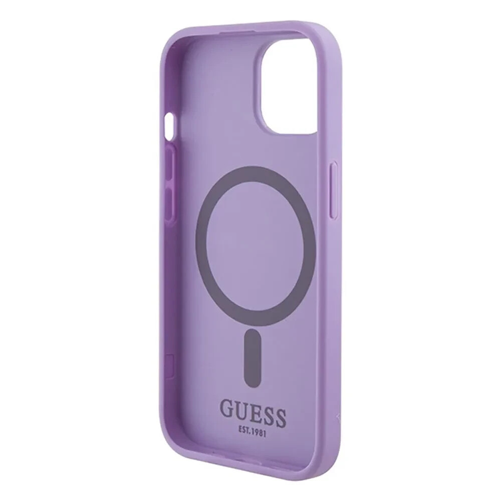 GUESS Guhmp15Mpsahmcu iPhone 15 Plus14 Plus 6.7 Fioletowy Saffiano phone case