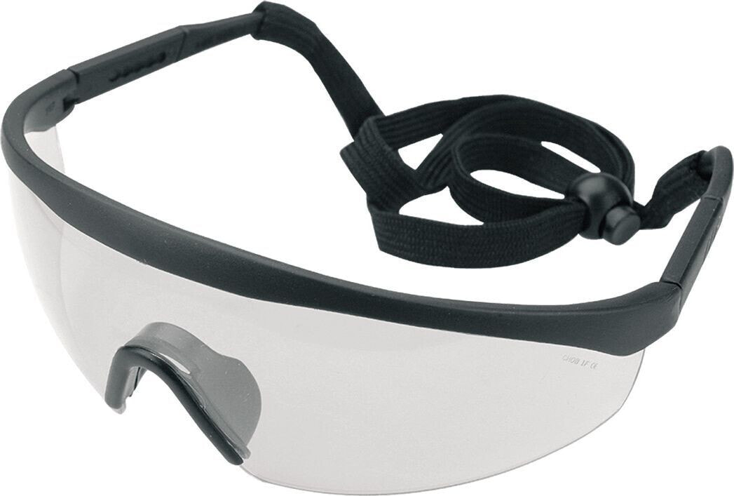 Neo Okulary ochronne (Okulary ochronne, białe, regulowane zauszniki, klasa odporności F)