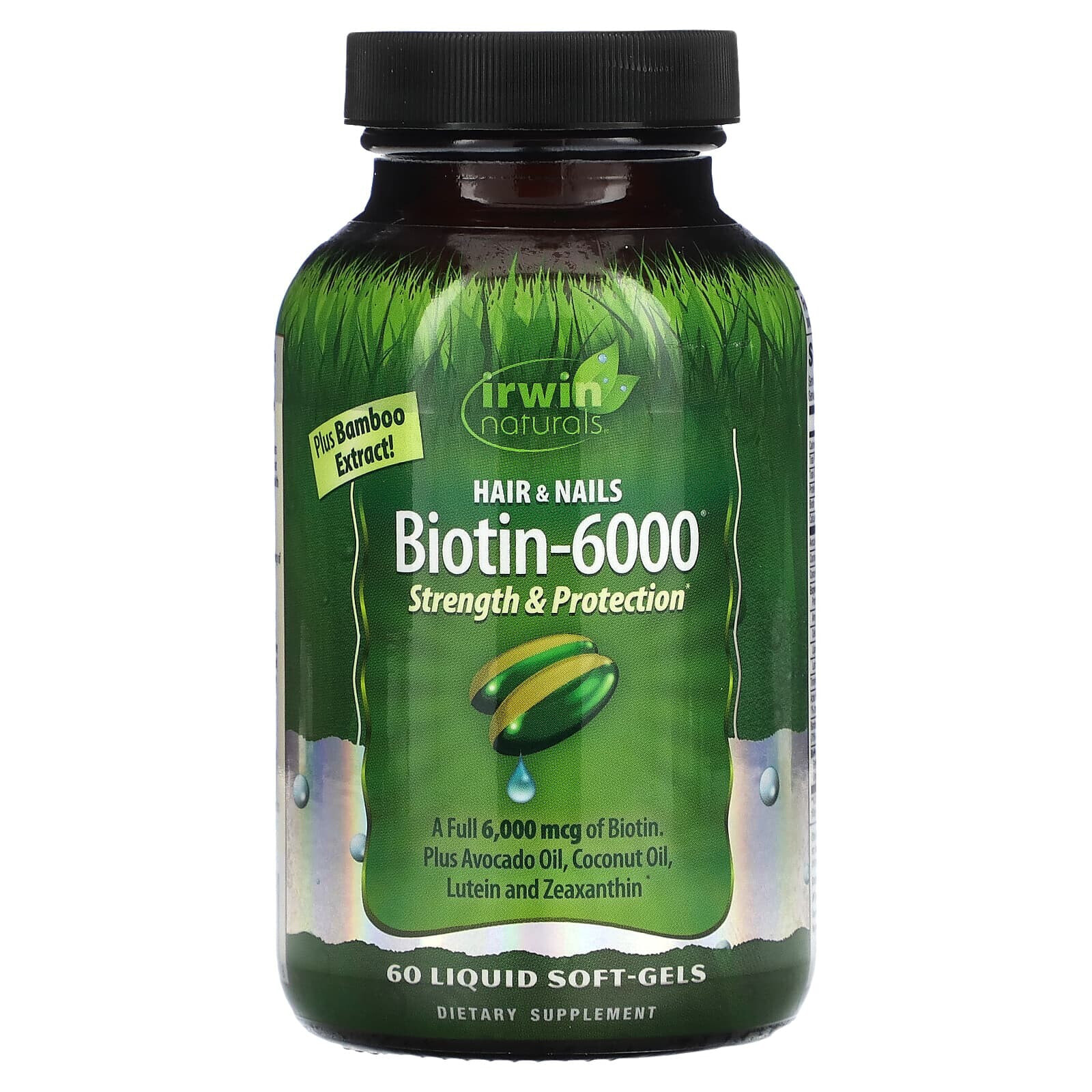 Irwin Naturals, Biotin-6000 , 60 Liquid Soft-Gels