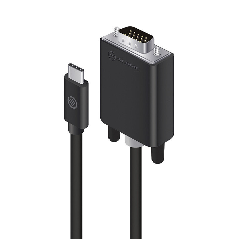 ALOGIC ELUCVG-02RBLK видео кабель адаптер 2 m USB Type-C VGA (D-Sub) Черный
