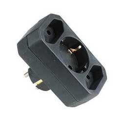E&P EA 29 - 3 AC outlet(s) - C7 coupler - Plastic - Black - Plastic - WEEE - RoHS