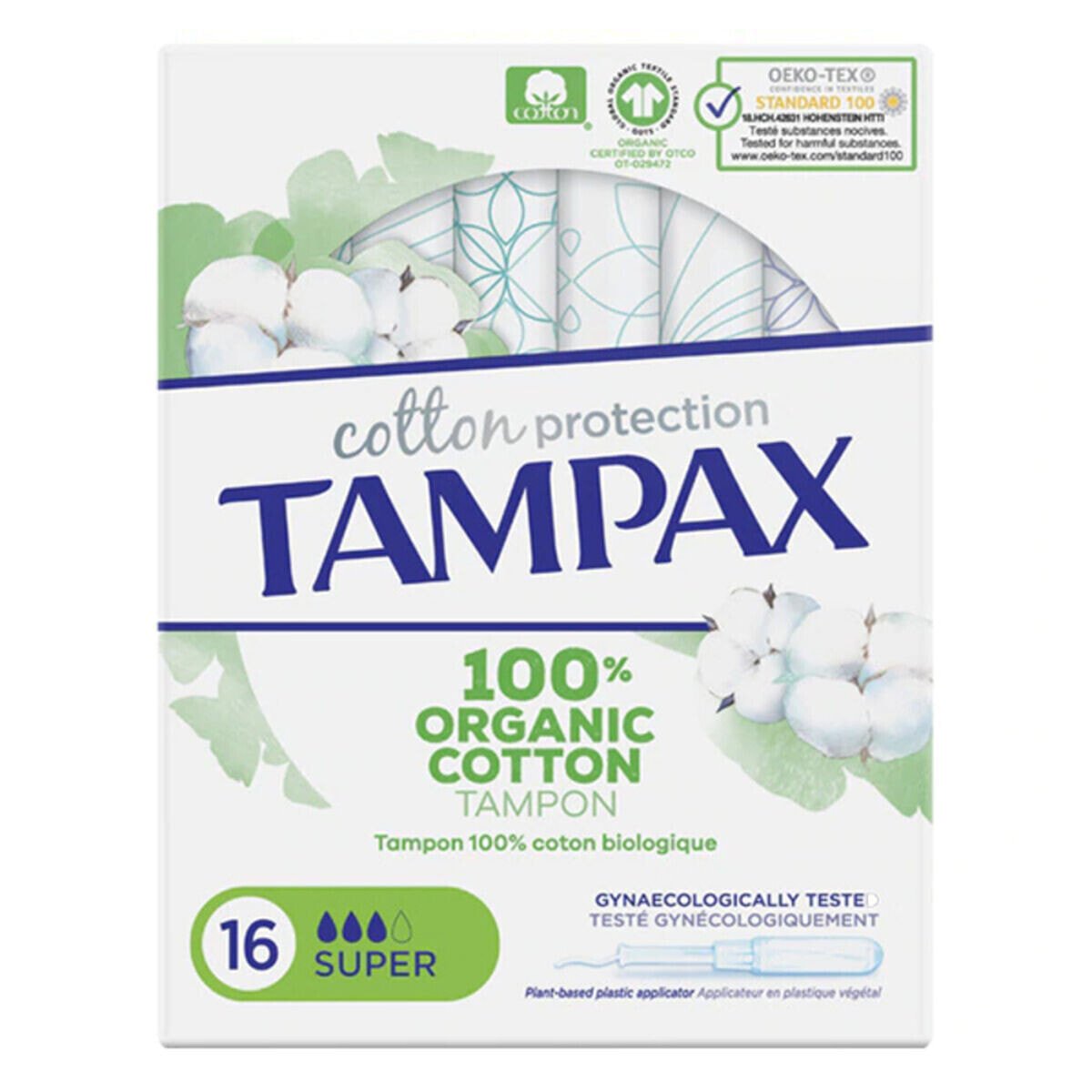 Супер тампоны ORGANIC Tampax Tampax Organic Super (16 uds) 16 штук