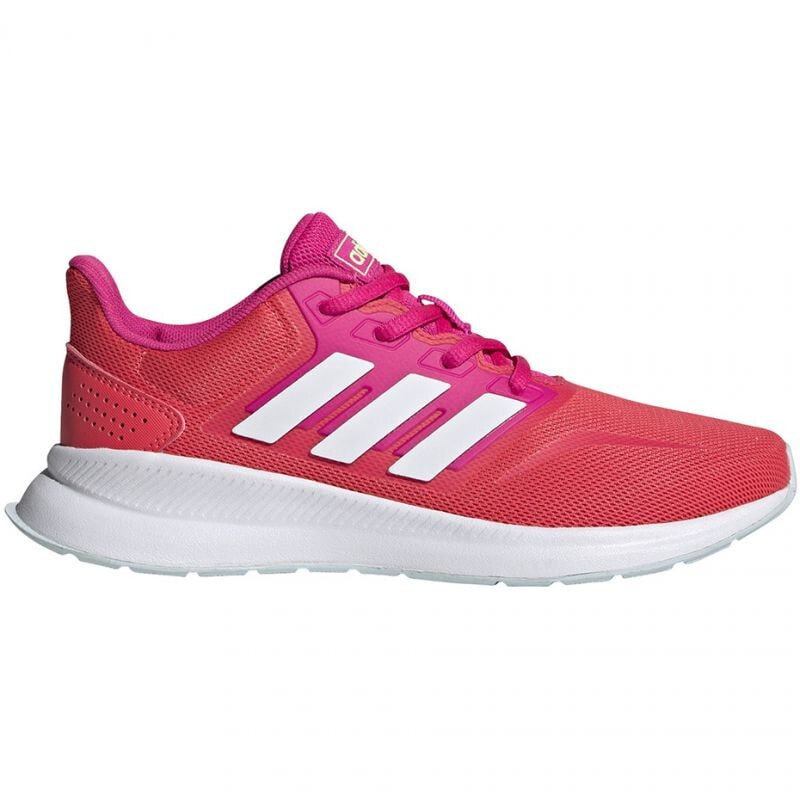 Кроссовки для девочки adidas розовый цвет, на шнуровке
