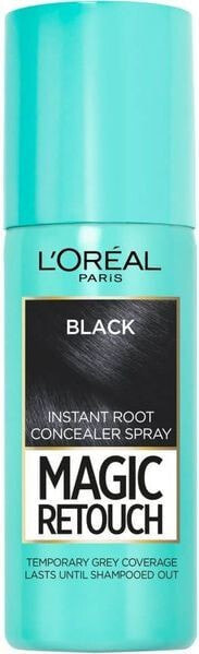 L'Oreal Paris Magic Retouch Instant Root Concealer Spray Black Спрей-корректор для отросших корней, оттенок черный  75 мл