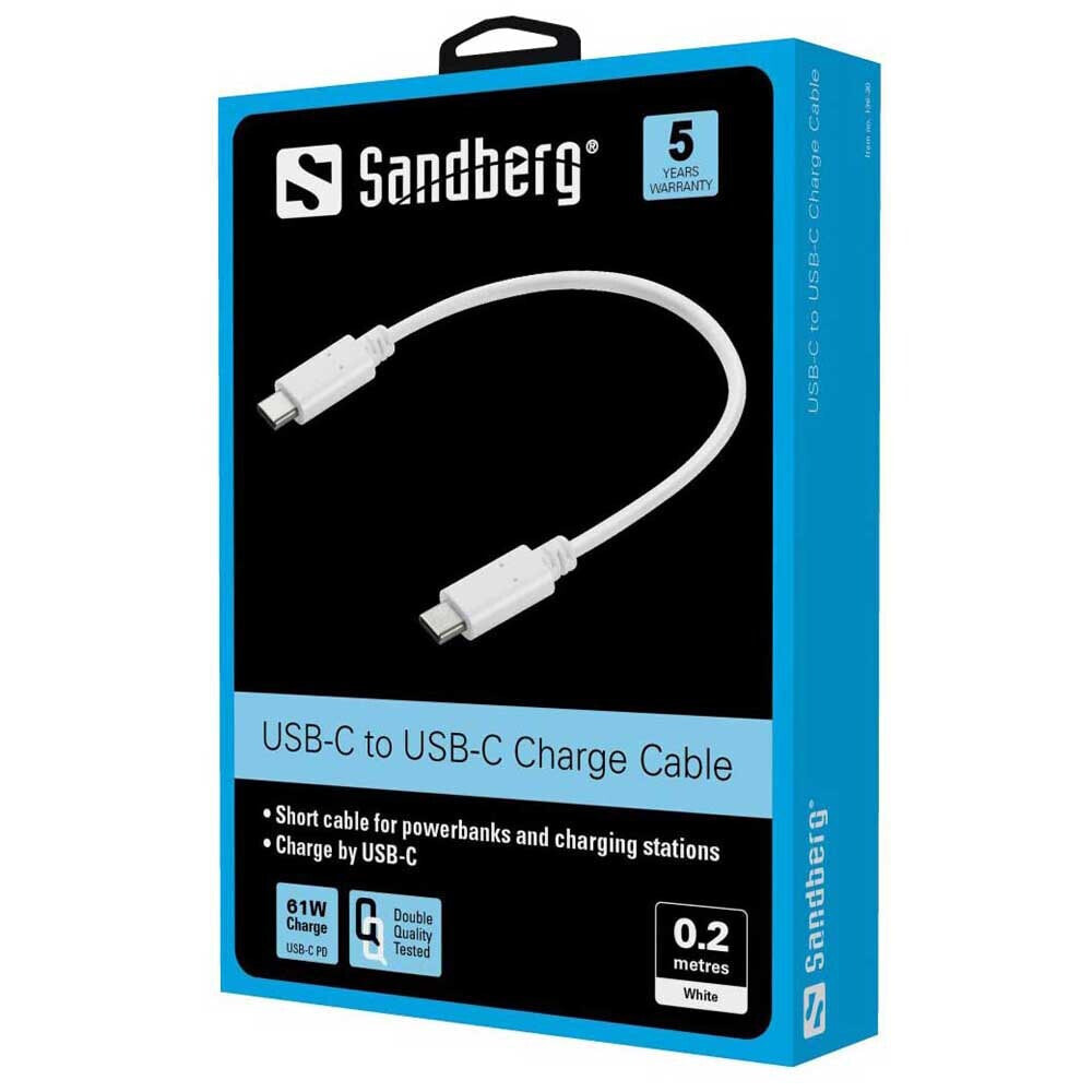 SANDBERG USB C M/M USB Cable 20 cm