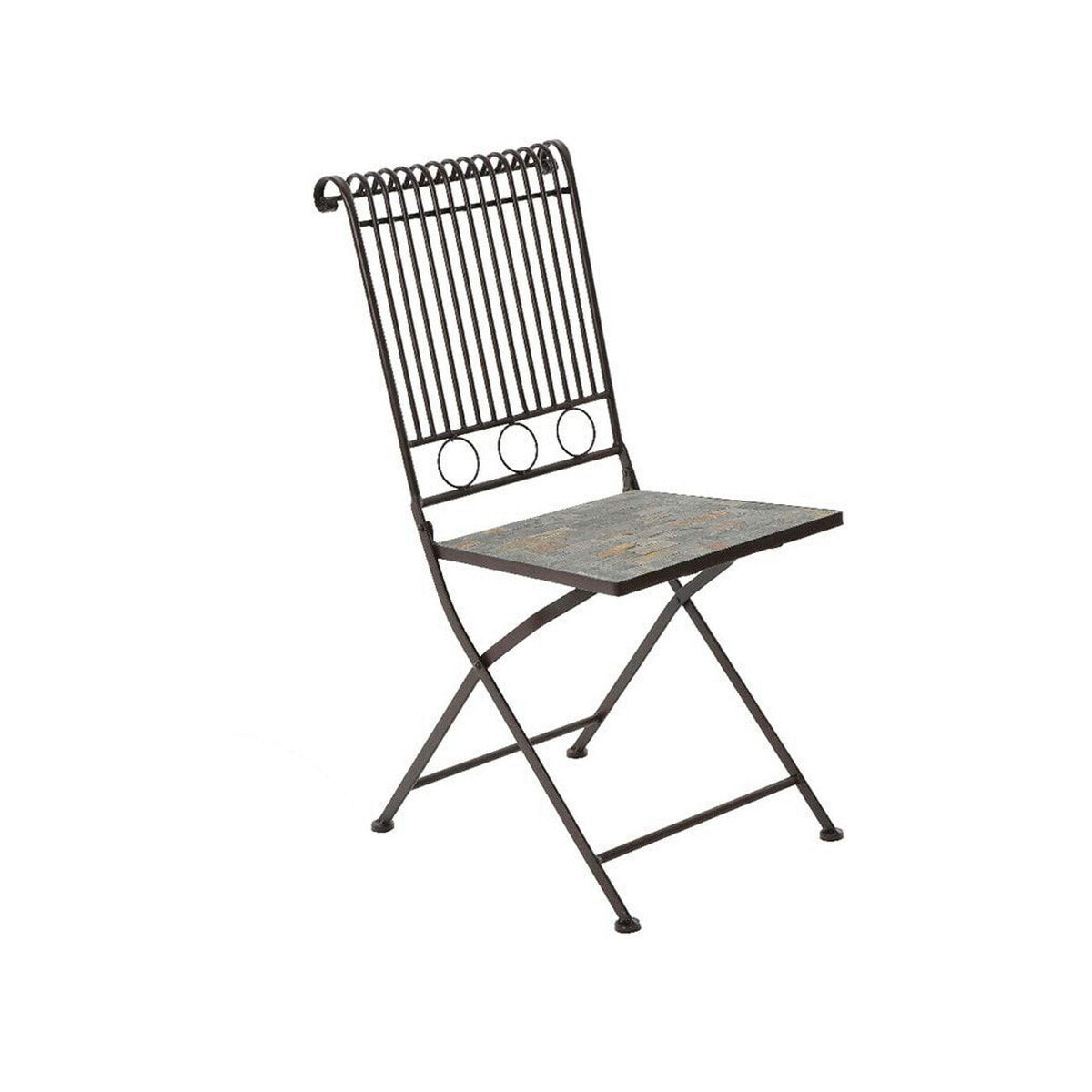 Folding Chair Kaemingk Stuttgart White Brown 39 x 39 x 9 cm