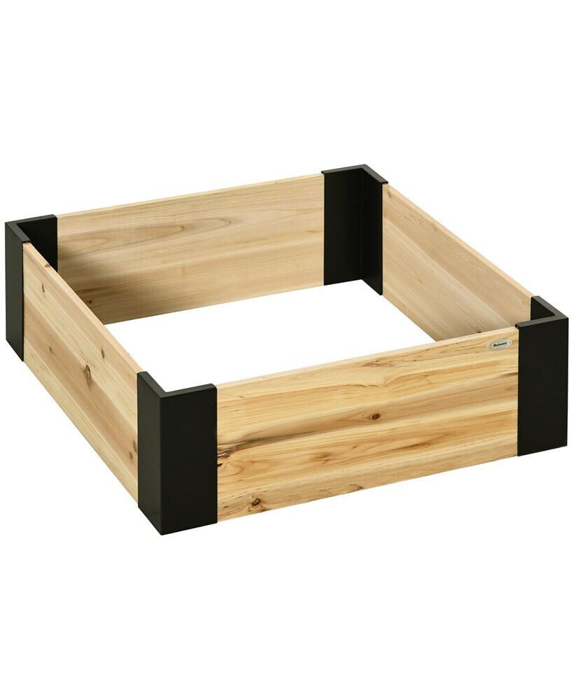 Outsunny raised Garden Bed Planter with Metal Corner, No Tools Required
