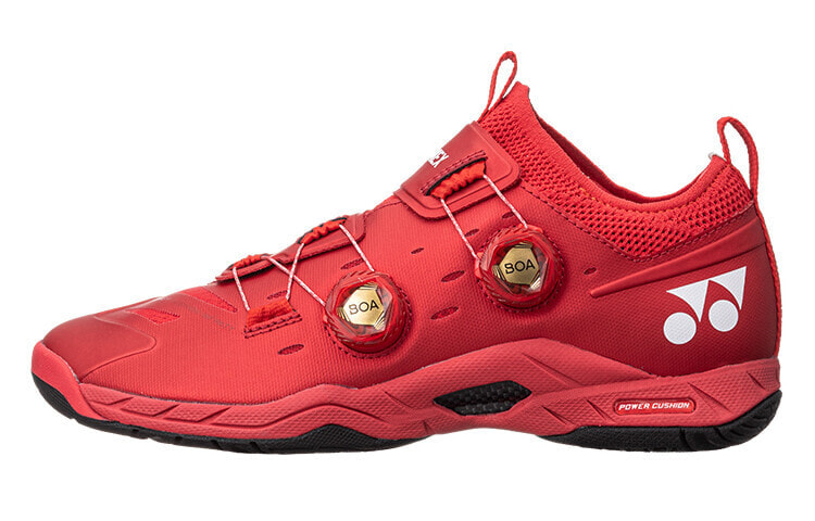 YONEX Power Cushion Badminton Shoes Unisex Low-Top Metal Red