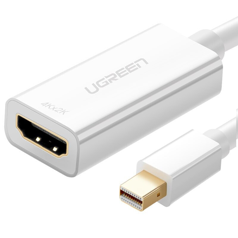 Ugreen 10460 видео кабель адаптер Mini DisplayPort HDMI Белый