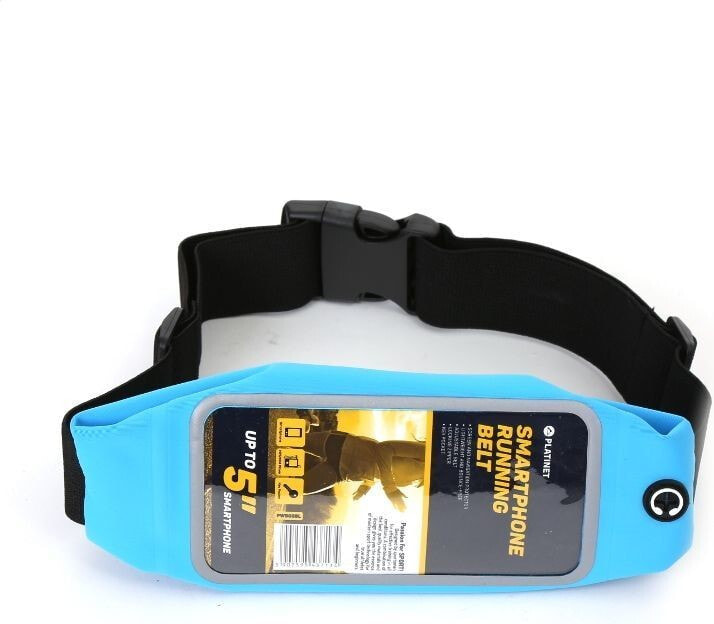Platinet RUNNING BELT WITH A WINDOW FOR SMARTPHONE / WAIST BAG WITH SMARPTHONE WINDOW BLUE
