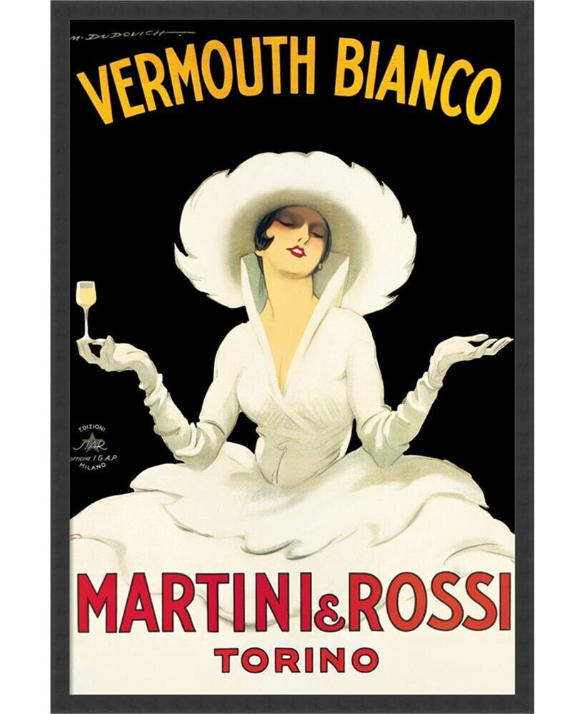 Amanti Art martini And Rossi By Marcello Dudovich- Framed Art Print