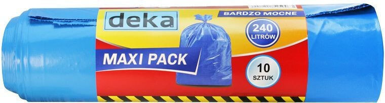 Мешки для мусора Deka Worki Maxi Pack bardzo mocne 240L niebieskie 10szt. (D-300-0103)