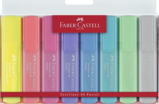 Набор фломастеров для рисования Faber-Castell Zakreślacz pastelowy 8 kolorów FABER CASTELL