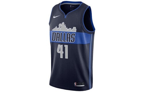 Nike NBA Jersey Dirk Nowitzki 篮球背心 诺维斯基 独行侠41号 宣告限定 男款 蓝色 / Баскетбольная жилетка Nike NBA Jersey Dirk Nowitzki 41 877202-420