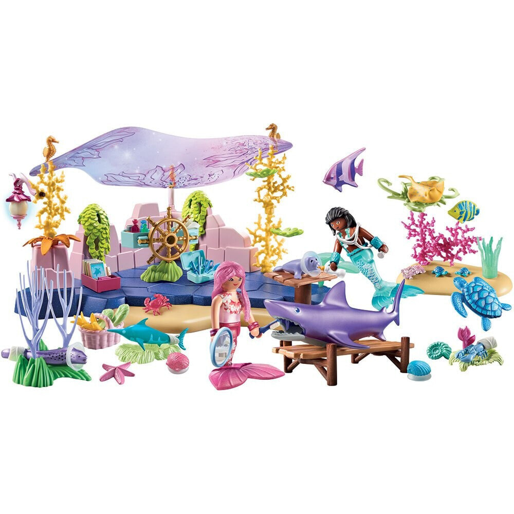 PLAYMOBIL Sea Animal Care Of The Mermaids Construction Game