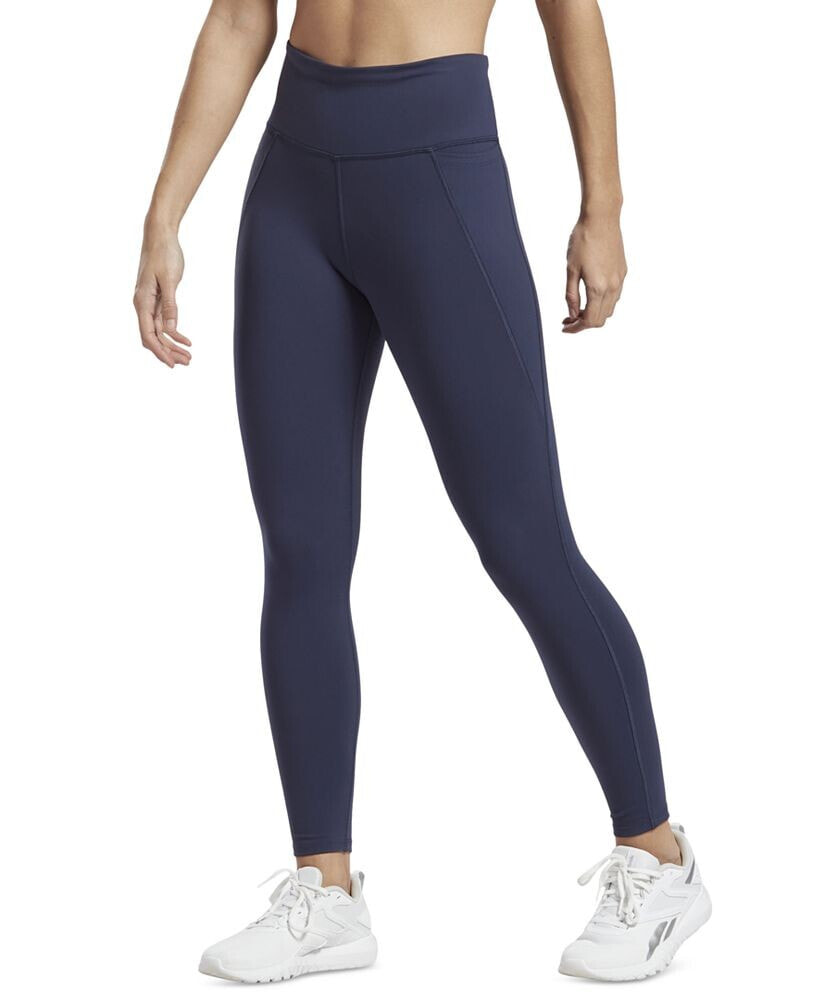 Reebok women's Lux High-Waisted Pull-On Leggings, A Macy's Exclusive