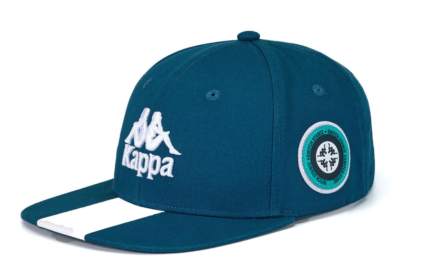 Kappa MIX MATCH系列 简约平檐帽 潮流运动休闲棒球帽 男女同款 无尽蓝 / Кепка Kappa MIX MATCH K0BX8MP01AE