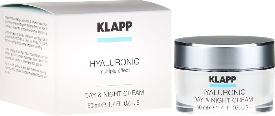 Intensiv hydratisierende Gesichtscreme für Tag und Nacht mit Hyaluronsäure - Klapp Hyaluronic Day & Night Cream