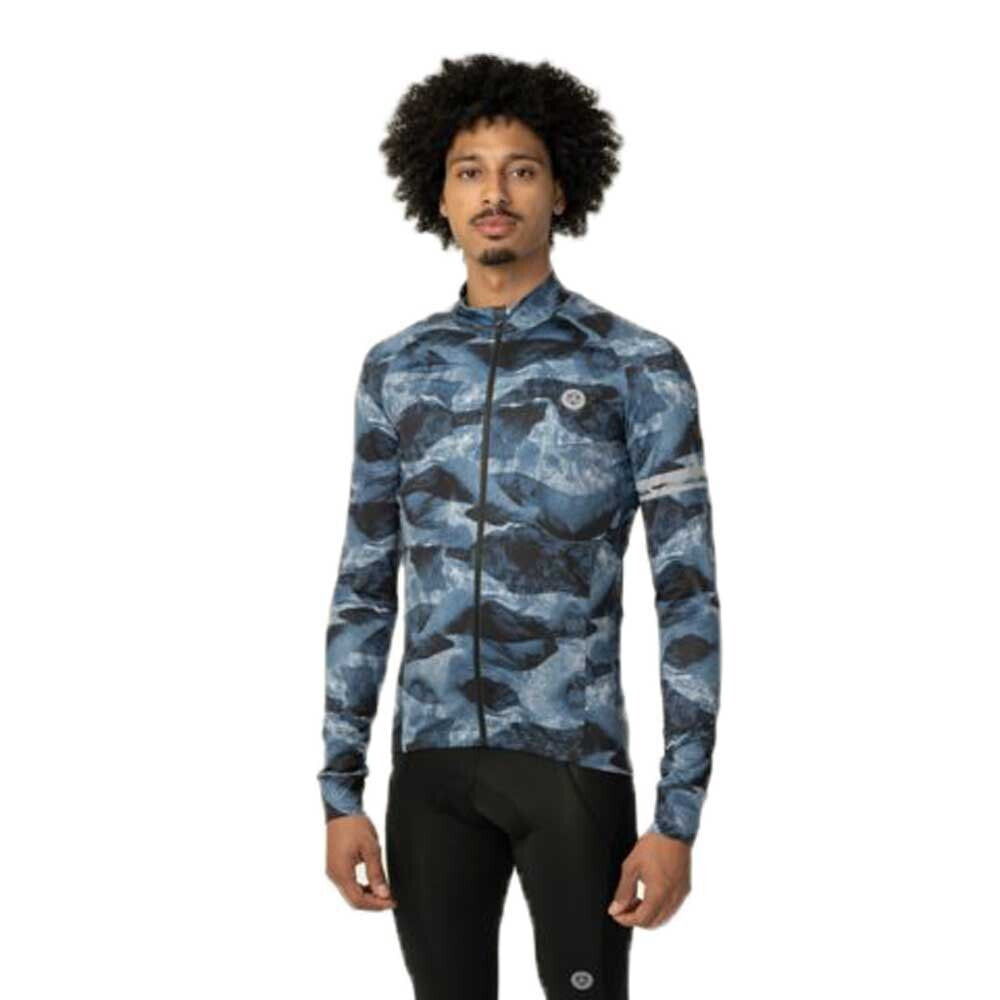 AGU Abstract Mountains Performance Long Sleeve Jersey
