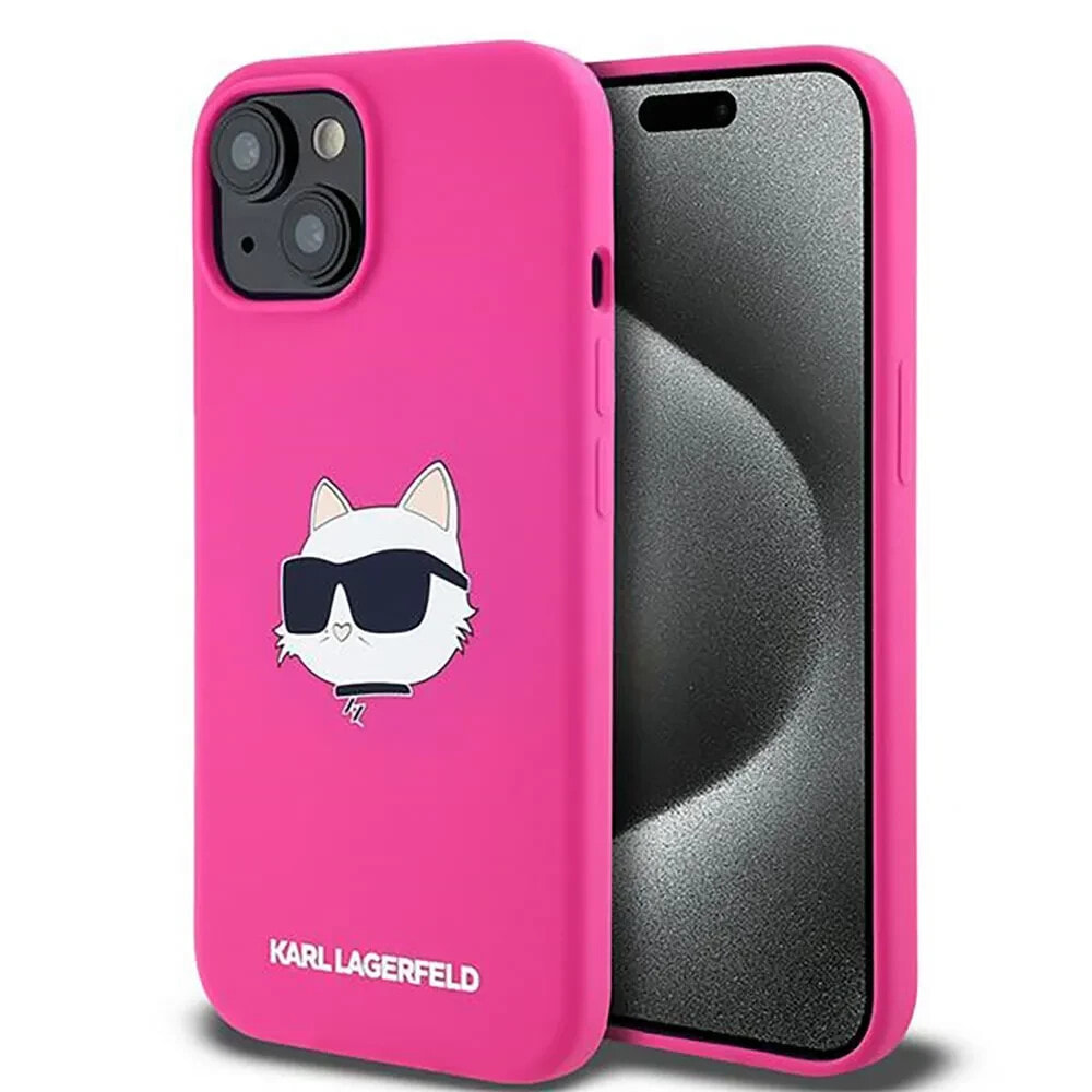 KARL LAGERFELD Klhmp15Sschpplf iPhone 151413 6.1 Silicone Choupette Head phone case